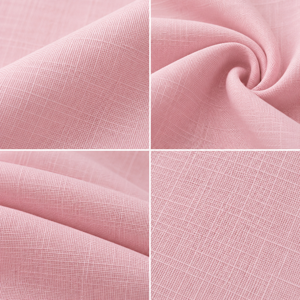 Fabric texture close-up of the Premium Light Pink Shirt