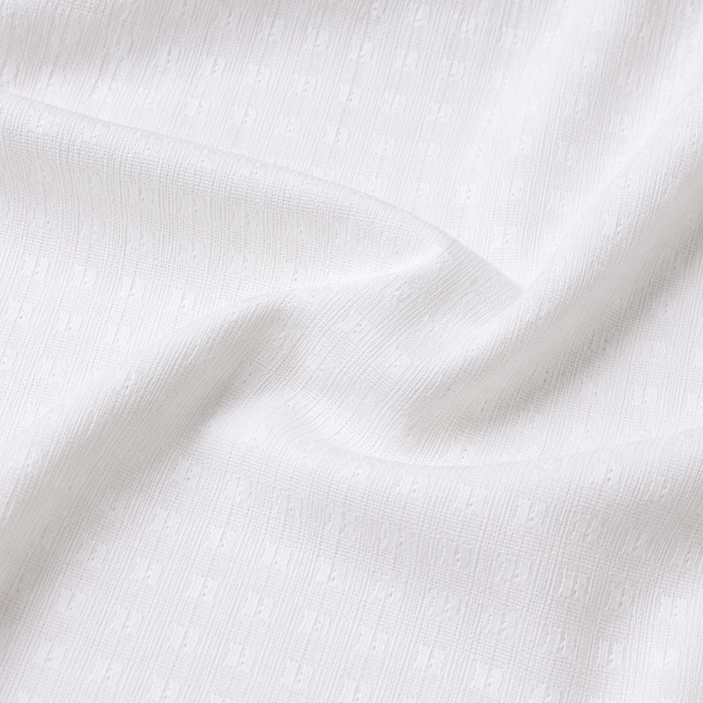 Men's White Textured Formal Shirt