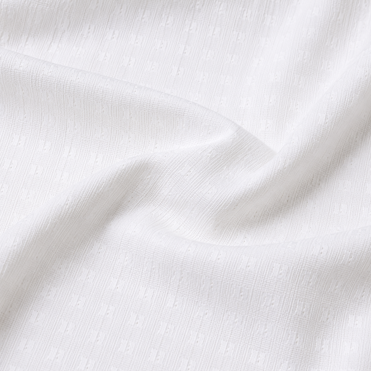 Men's White Textured Formal Shirt