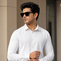 Casual White Cotton Shirt
